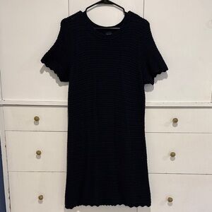 GAP navy crochet knit dress